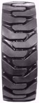 Solid Rubber Tires 10-16.5 with 6 lug rims