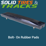 12" 300mm Bolt-On Rubber Pad