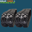 180x72x44 Excavator Rubber Tracks- Turf Pattern